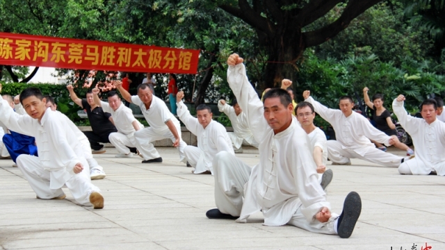 马胜利太极分馆助力世界百城千万人太极拳展演——东莞站