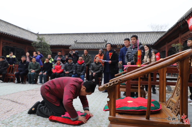 朱天才大师收徒仪式在陈家沟朱天才太极书院成功举行