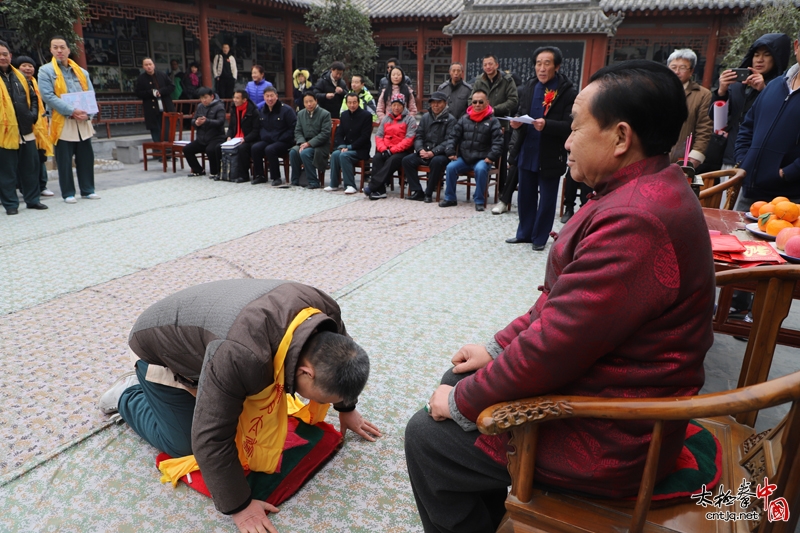 朱天才大师收徒仪式在陈家沟朱天才太极书院成功举行