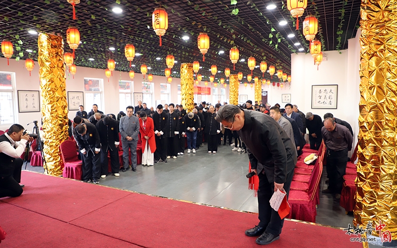 太极拳忽雷架传人陈庆雷老师七十岁寿诞庆典暨收徒仪式隆重举行