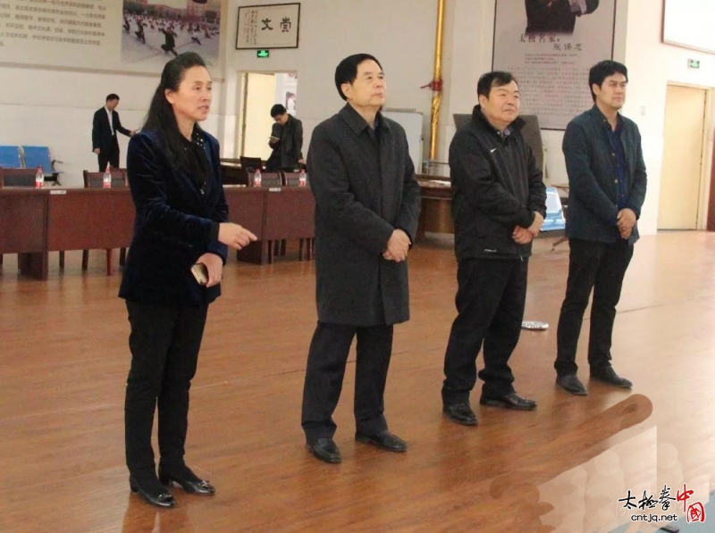 河南省、市、县领导再次莅临温县职业技术中心张保忠太极武院调研视察