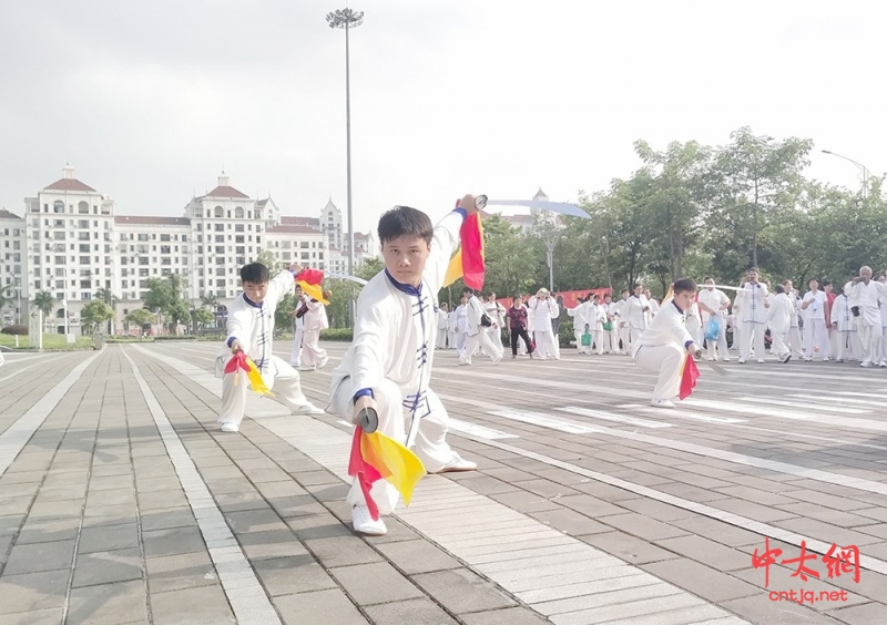 花都“武”开太极花