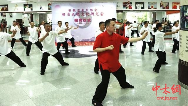 安徽省武术协会世清太极文化研究会在合肥揭牌成立