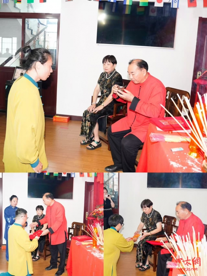 世通太极杭州分会会长龚永灿老师喜收新徒