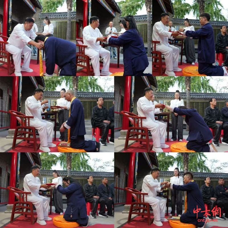 太极名家王占海喜收新徒